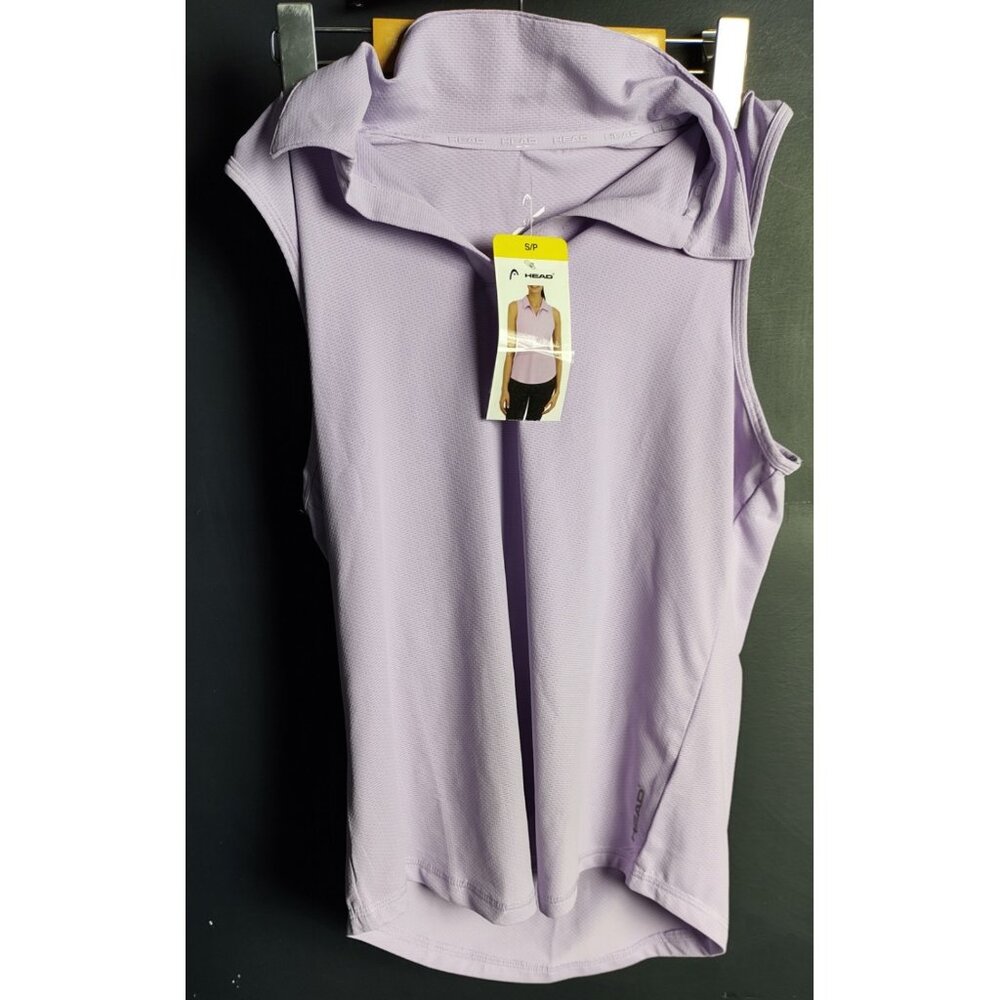 HEAD Sleeveless V-Neck Top Small Light Purple Tennis Activewear Stretch NWT